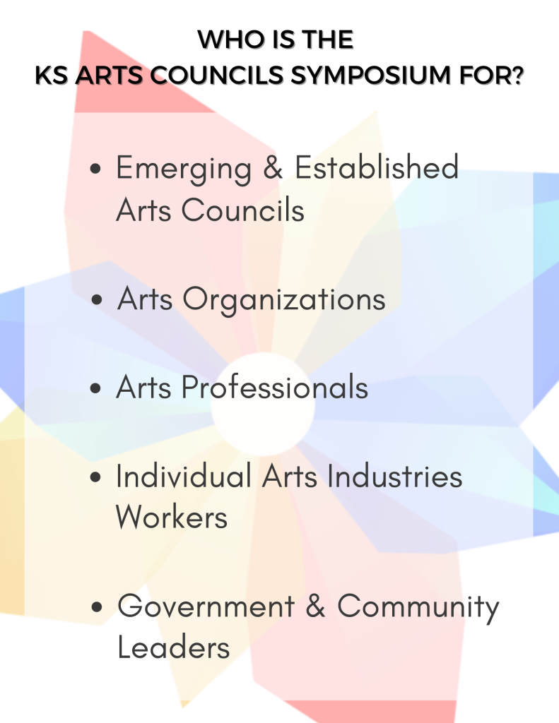 Who is the KS Arts Councils Symposium for?